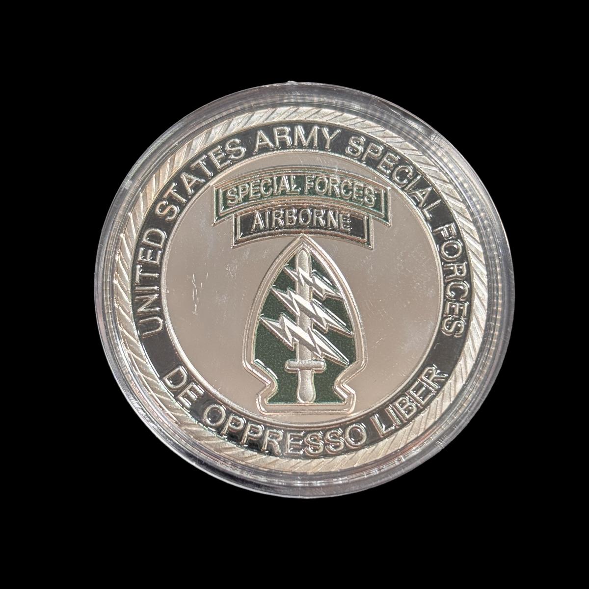 U.S. DEPT. OF THE ARMY SPECIAL FORCES AIRBORNE Challenge Coin