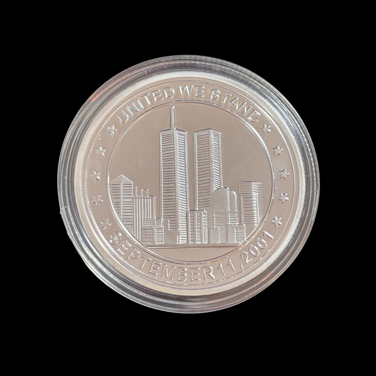 REMEMBER SEPTEMBER 11. 2001 UNITED WE STAND Challenge Coin