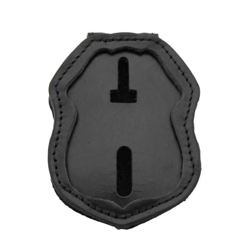 Premium Leather Badge Holder with Inset Design for US Federal Police Badges