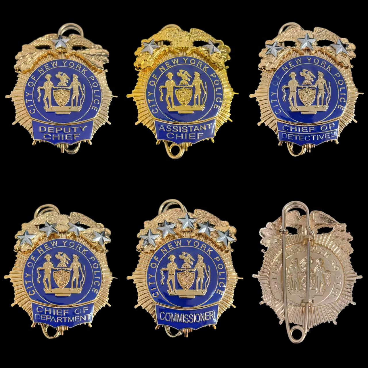 NYPD New York Police Badge Set Replica Movie Props