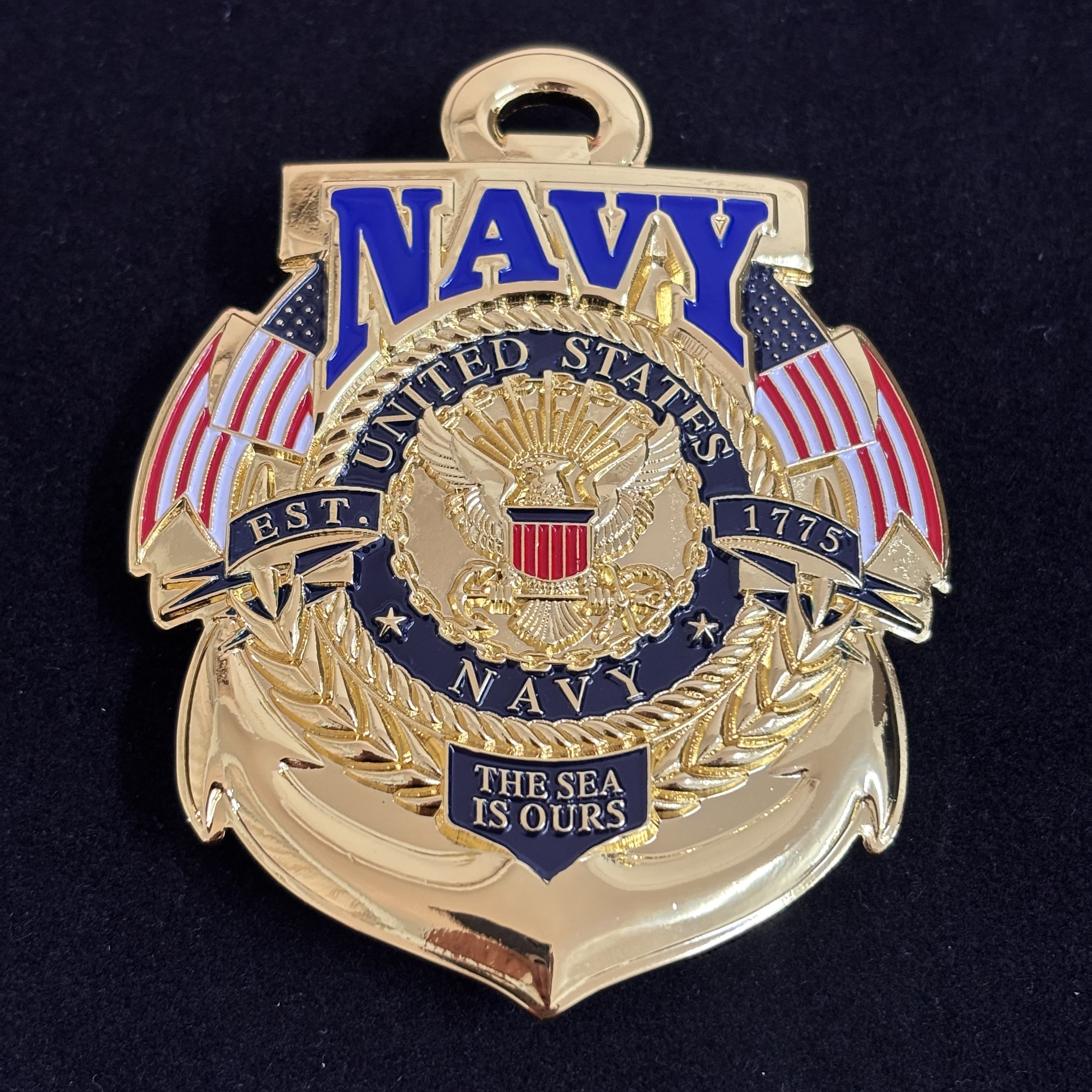 US Navy The Sea Is Ours Badge Replica Moive Props