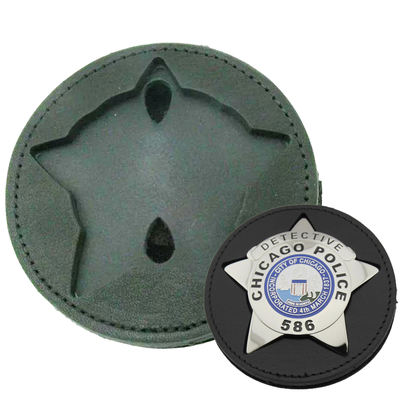 Premium Leather Badge Holder for CPD Chicago Police Badges