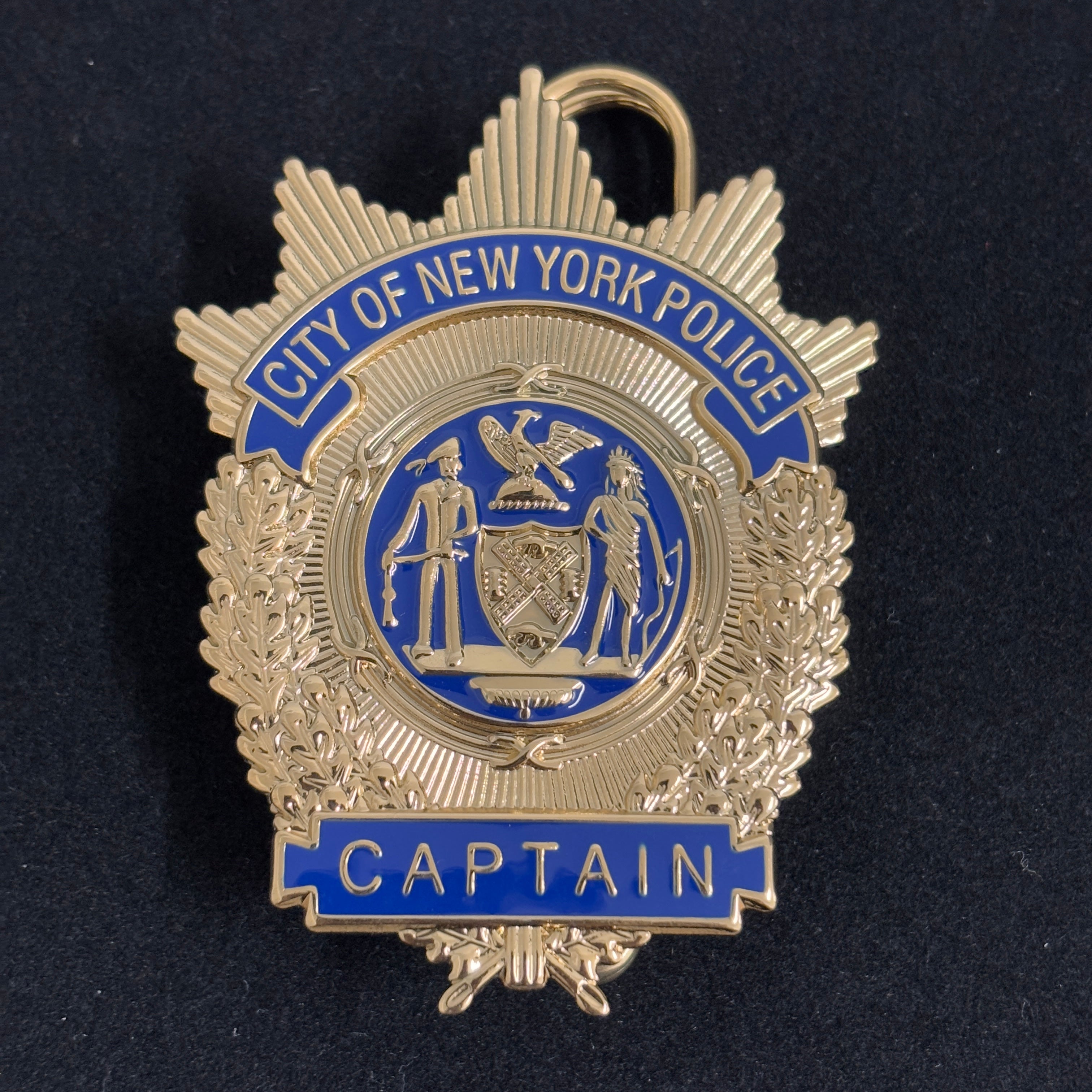 NYPD New York Police Captain Badge Replica Cosplay Movie Props