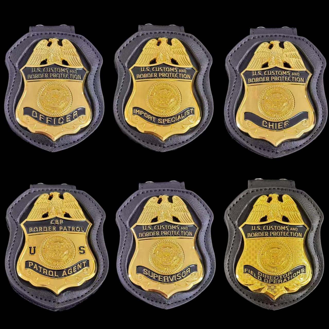 US CBP Badge Set Replica Movie Props