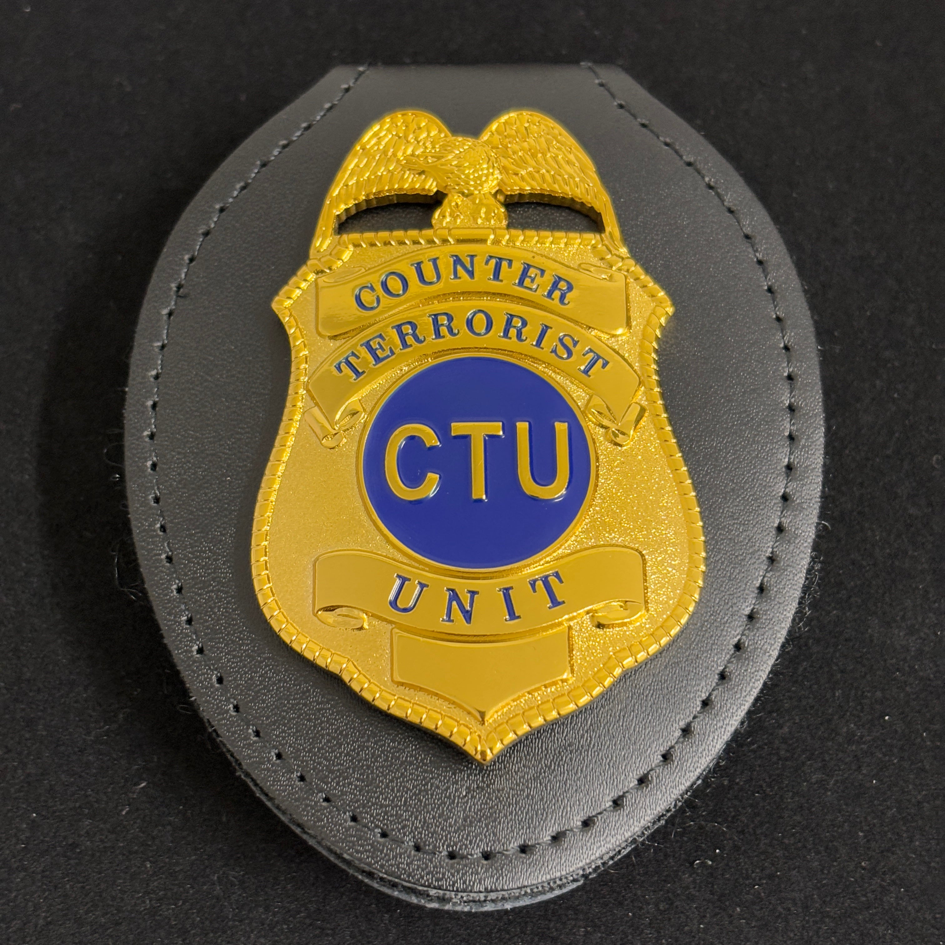 US Counter Terrorist Unit CTU Badge Replica Movie Props Customizable Number