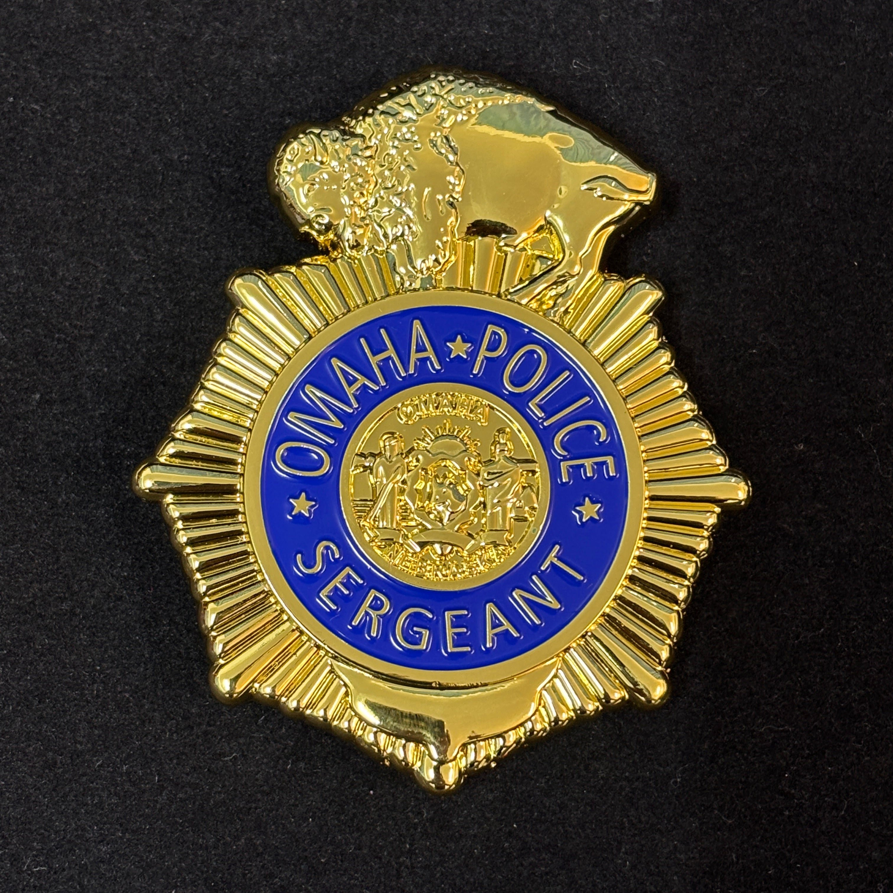 Omaha Police Sergeant Badge Customizable Number