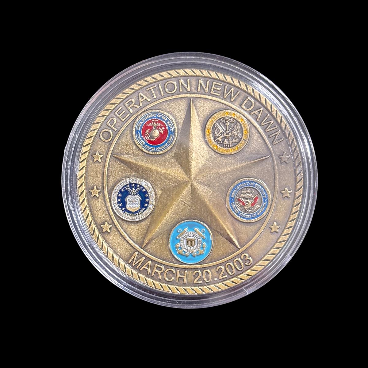 OPERATION NEW DAWN SAINT GEORGE Challenge Coin