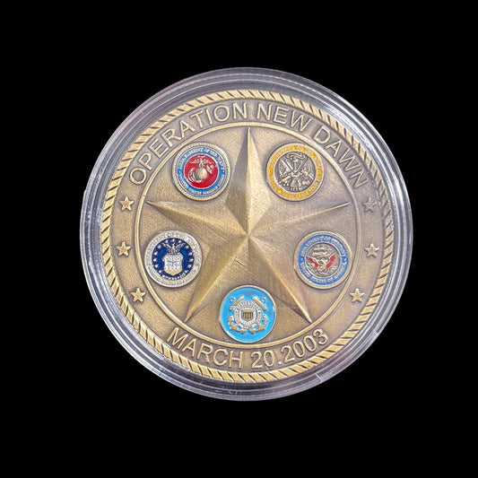 OPERATION NEW DAWN SAINT GEORGE Challenge Coin