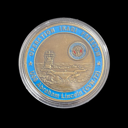OPERATION IRAQI FREEDOM USS ABRAHAM LINCOIN (CVN-72) Challenge Coin