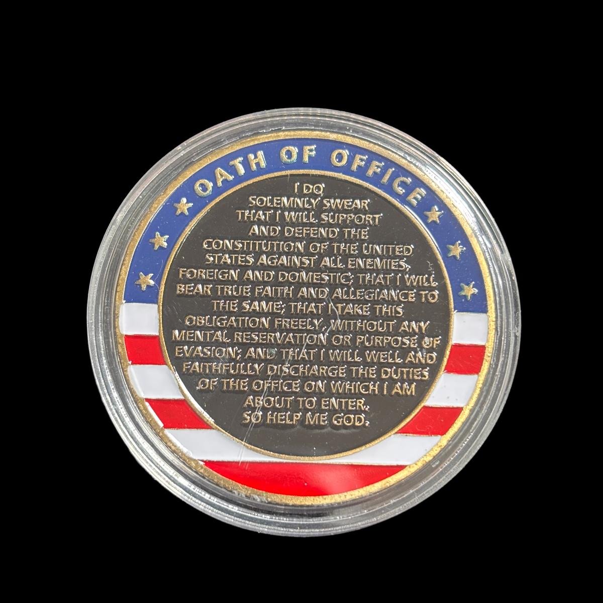 FIRST SALUTE OATH OF OFFICE Challenge Coin