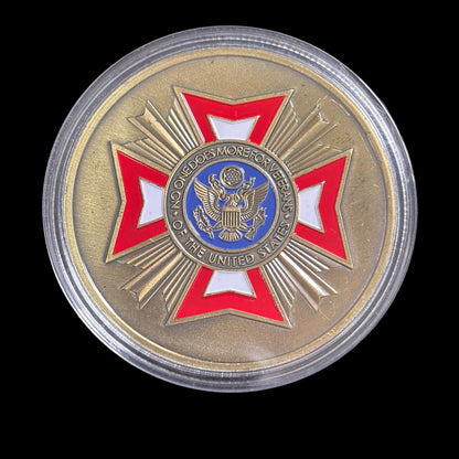 NO ONE DOES MORE FOR VETERANS OF THE UNITED STATES Challenge Coin