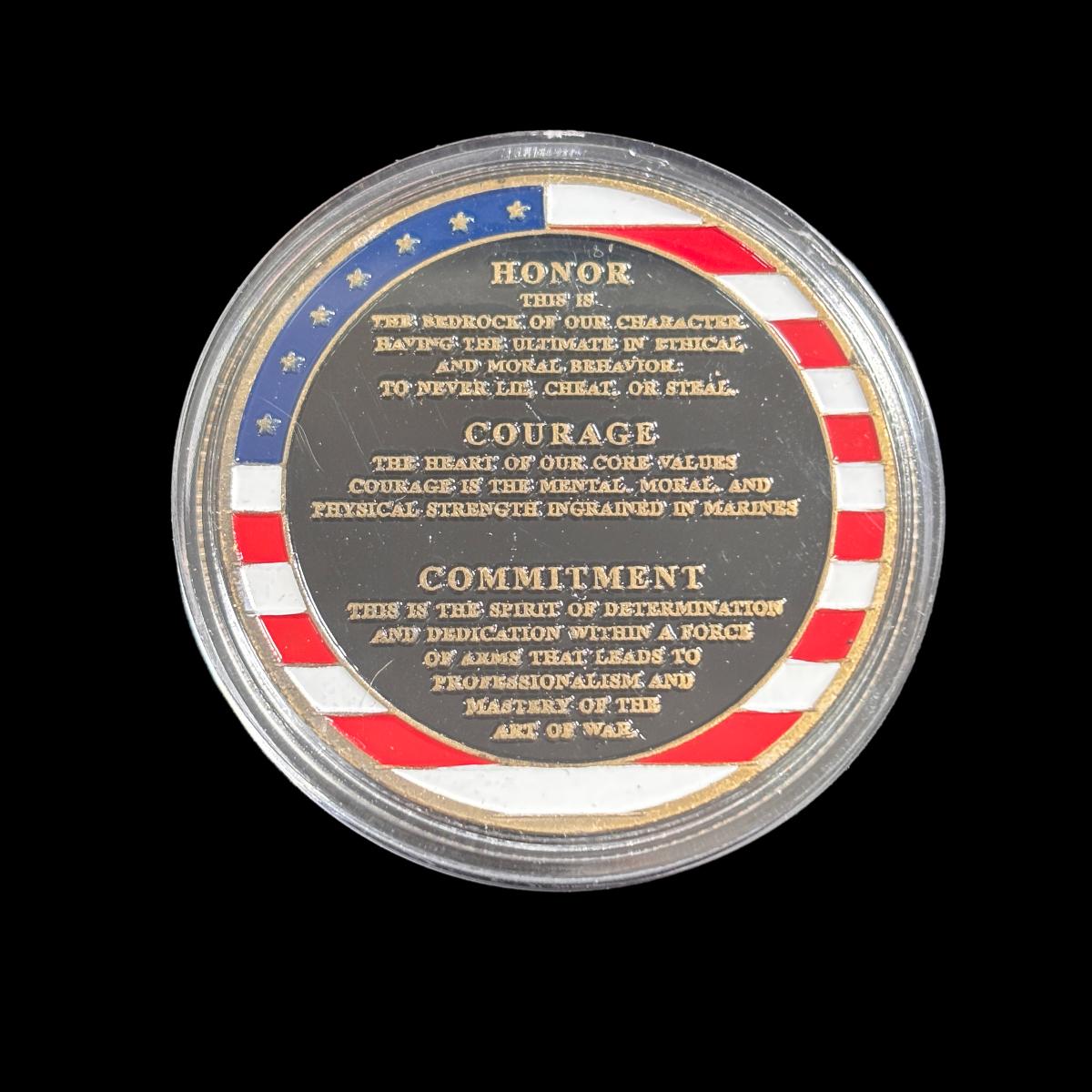 HONOR COURAGE COMMITMENT Challenge Coin
