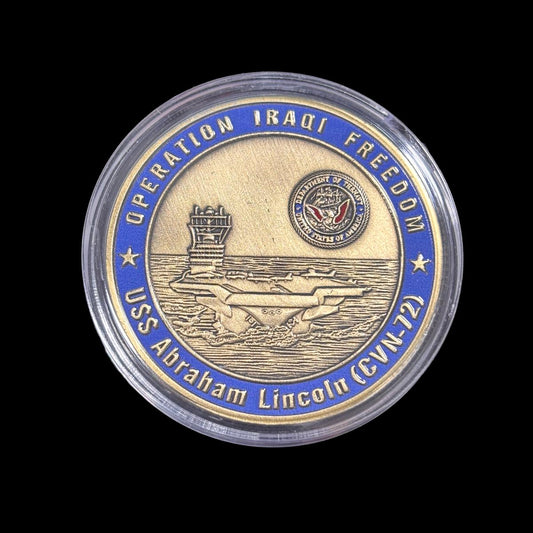 OPERATION IRAQI FREEDOM USS ABRAHAM LINCOIN (CVN-72) Challenge Coin