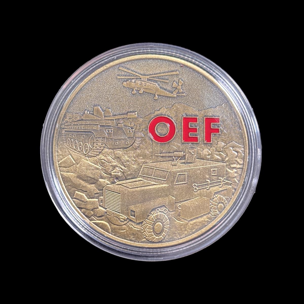 OPERATION ENDURING FREEDOM COMBAT VETERAN Challenge Coin