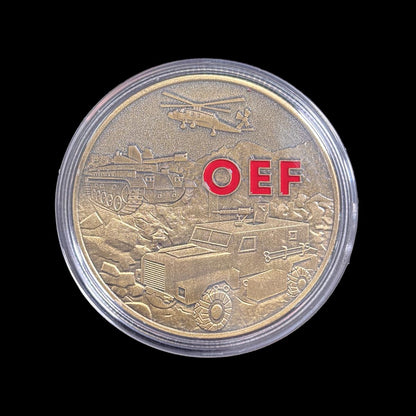 OPERATION ENDURING FREEDOM COMBAT VETERAN Challenge Coin