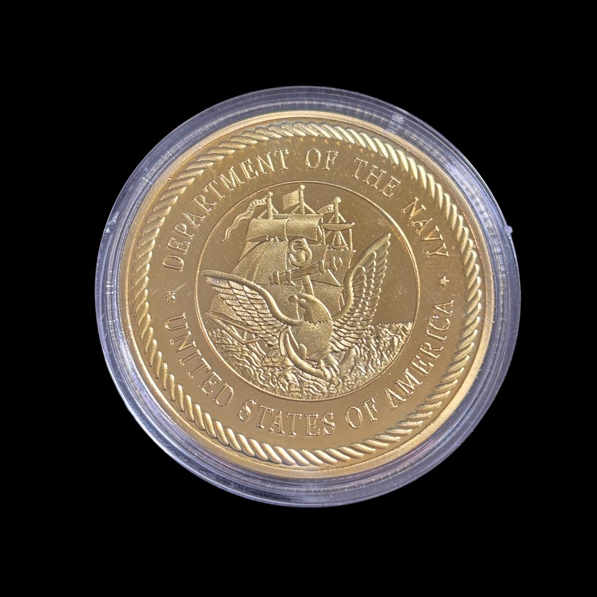 U.S. DEPT. OF THE NAVY SEAL TEAM SEA · LAND · AlR Challenge Coin