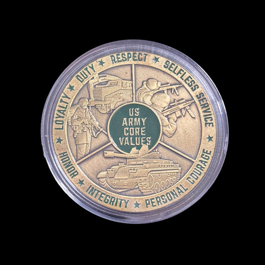 US ARMY CORE VALlEs Challenge Coin