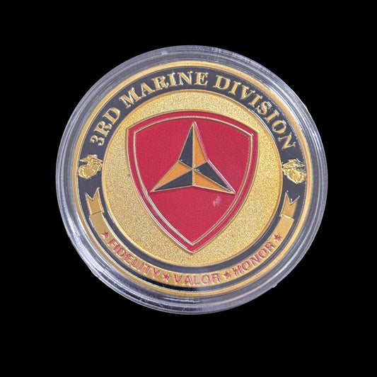 U.S.MARINE CORPS 3RD MARINE DICISION Challenge Coin
