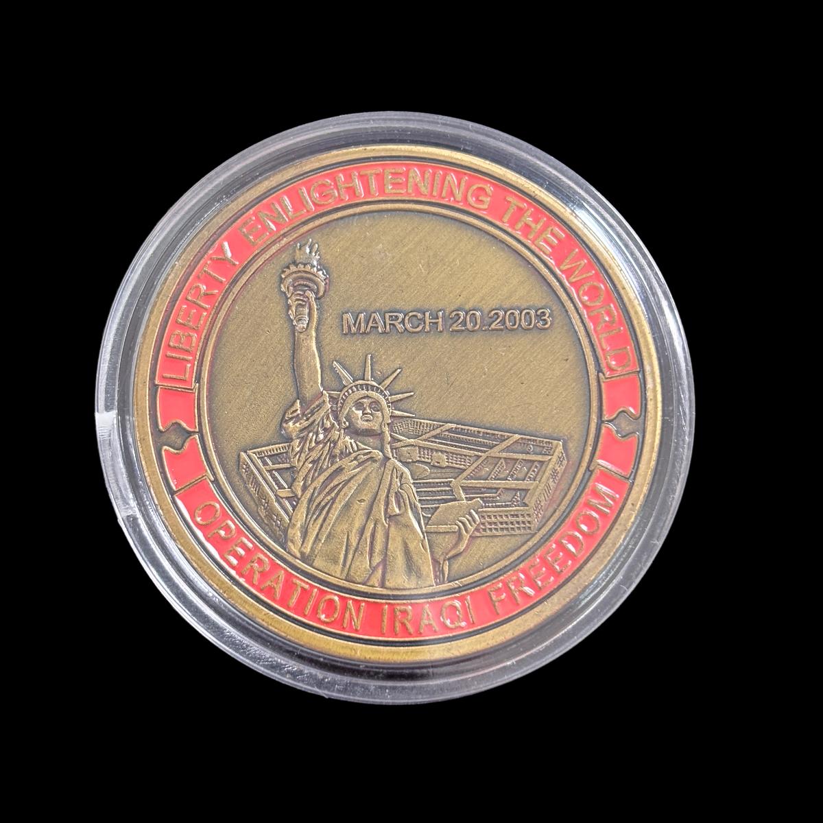 LIBERTY ENLIGHTENING THE WORLD Challenge Coin