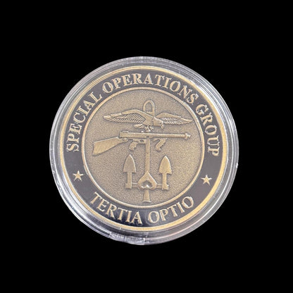 SPECIAL OPERATIONS GROUP TERTIA OPTIO Challenge Coin