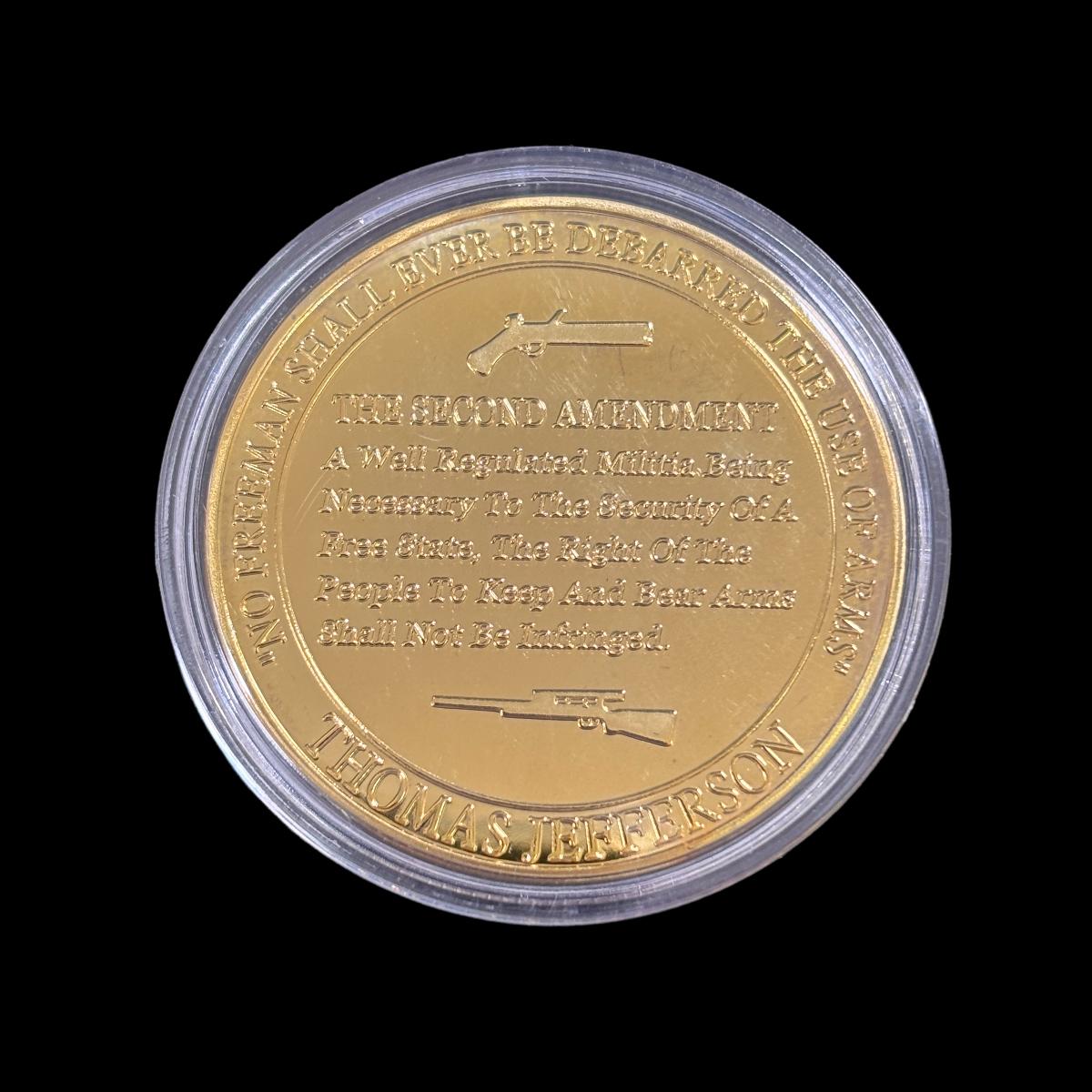 U.S. CONSTITUTION THE RIGHT TO BEAR ARMs Challenge Coin