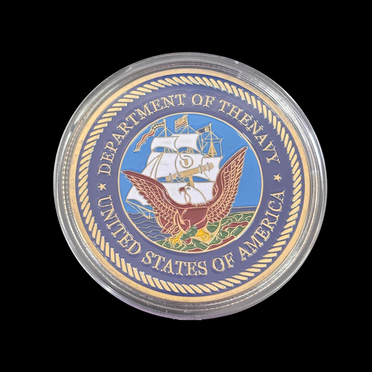 U.S. DEPT. OF THE NAVY Challenge Coin 1