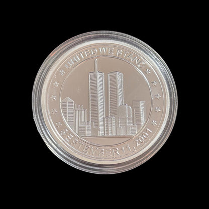 REMEMBER SEPTEMBER 11. 2001 UNITED WE STAND Challenge Coin