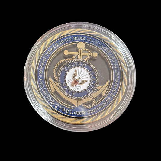 U.S. NAVY HONOR COURAGE COMMITMENT Challenge Coin