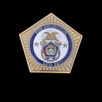 USS ARLINGTON LPD 24 Challenge Coin