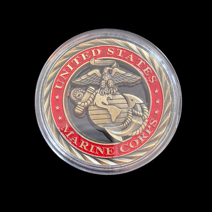US MARINE CORPS HONOR COURAGE COMMITMENT Challenge Coin