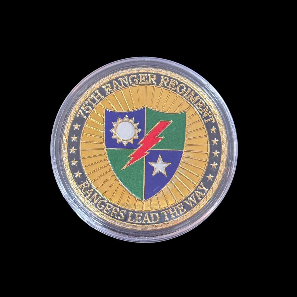 75TH RANGER REGIMENT RANGERS LEAD THE WAY Challenge Coin
