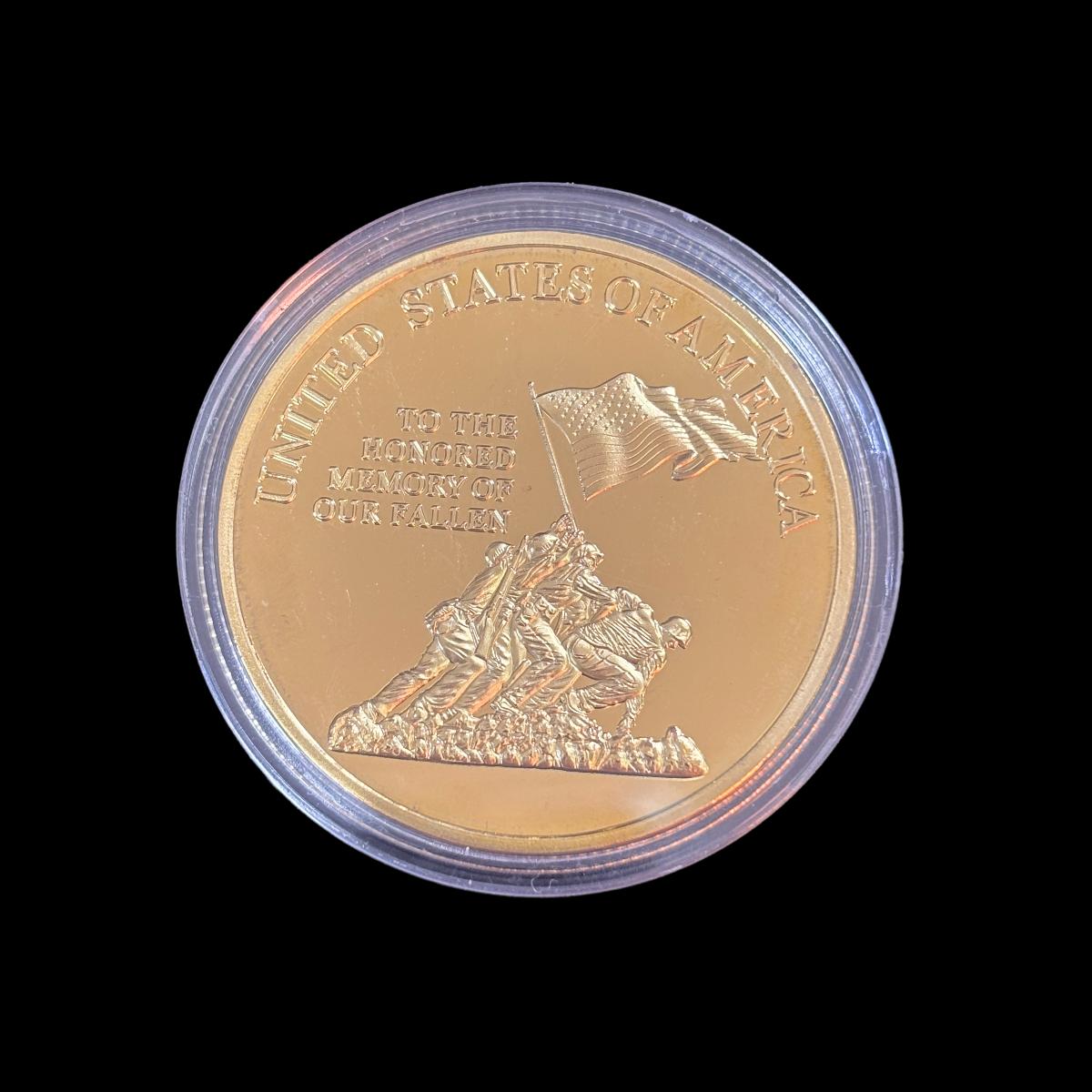 US MARINE CORPS TO THE HONORED MEMORY OUR FALLEN Challenge Coin