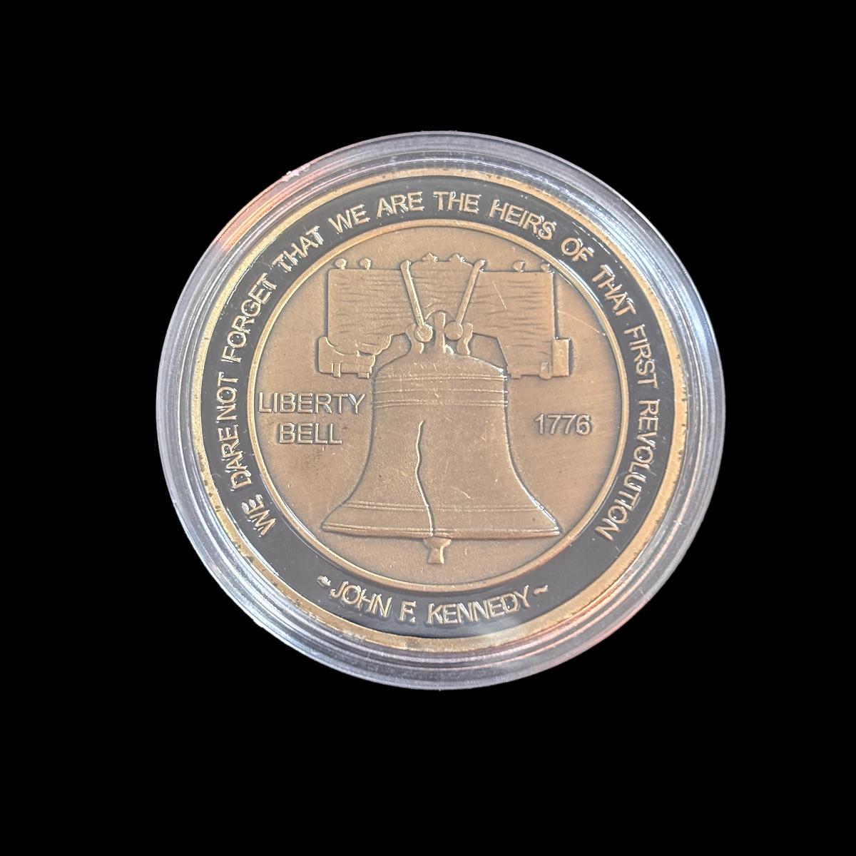 UNITED WE STAND DON'T TREAD ON ME JOHN F. KENNEDY Challenge Coin