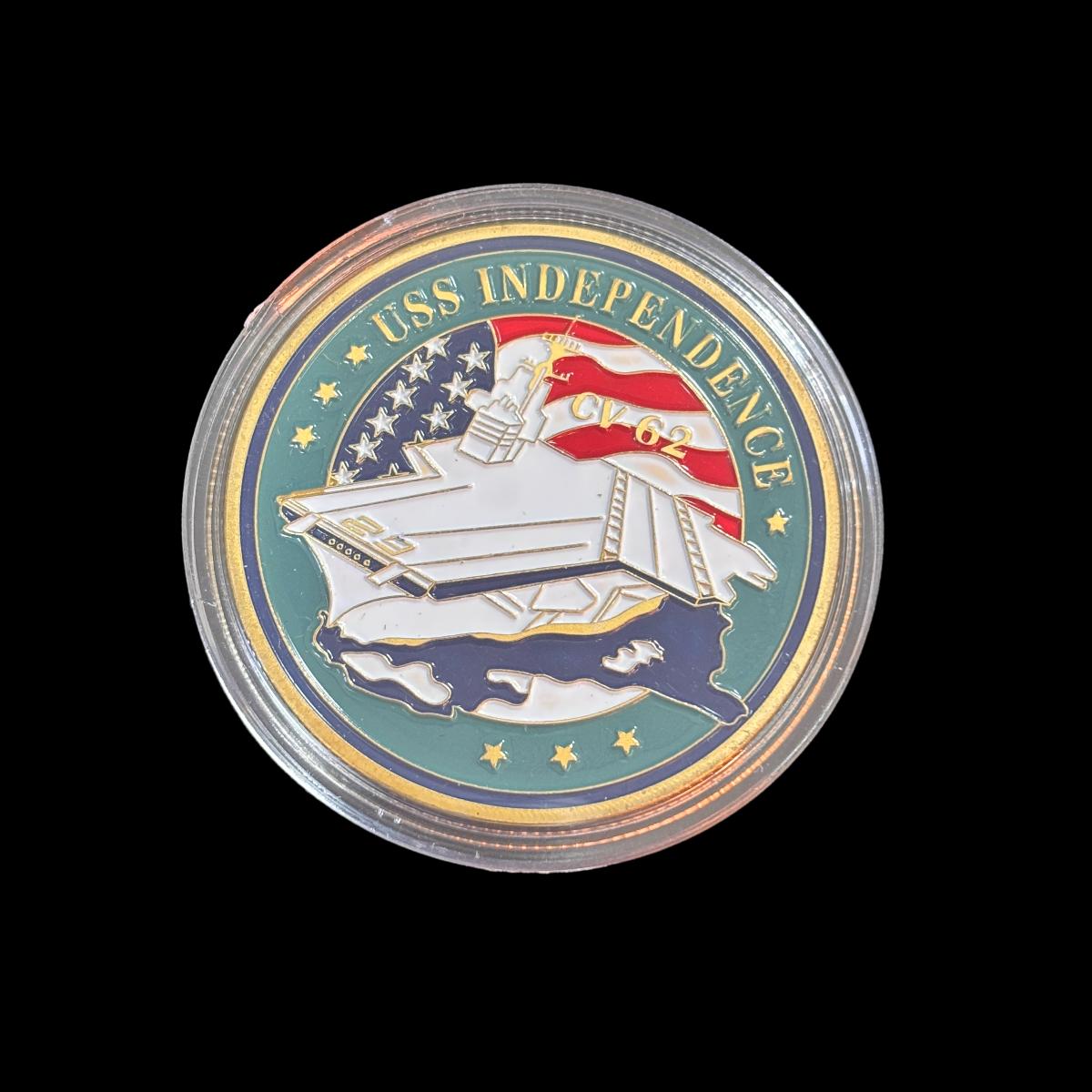 US DEPT. OF THE NAVY USSINDEPENDENCE Challenge Coin