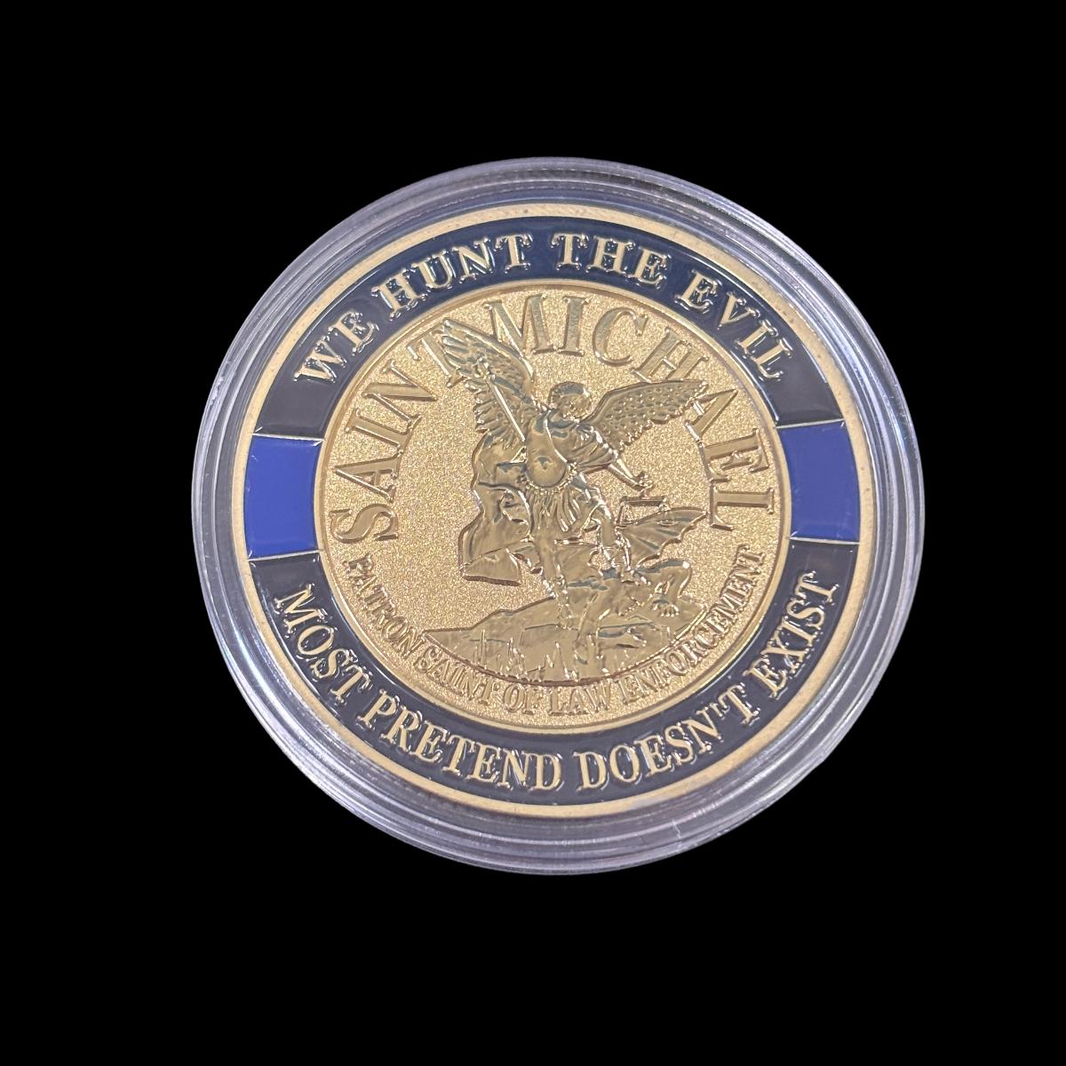 BLESSED ARE THE PEACEMAKERS SAINT MICHAEL Challenge Coin