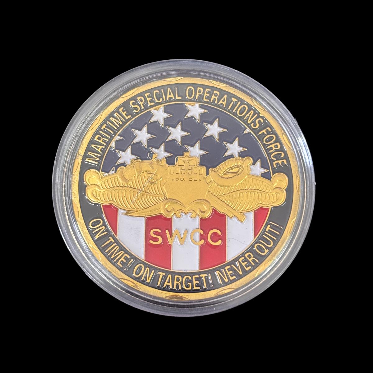 U.S. DEPT. OF THE NAVY SWCc Challenge Coin