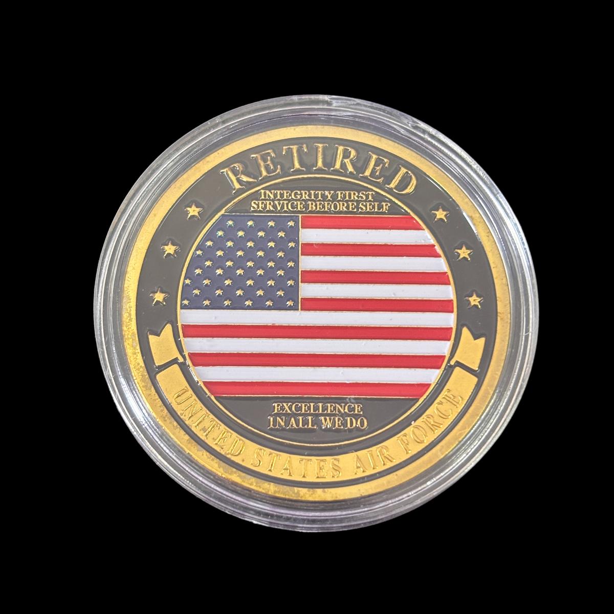 U.S. AIR CORPS RETIRED EXCELLENCE IN ALL WE DO Challenge Coin