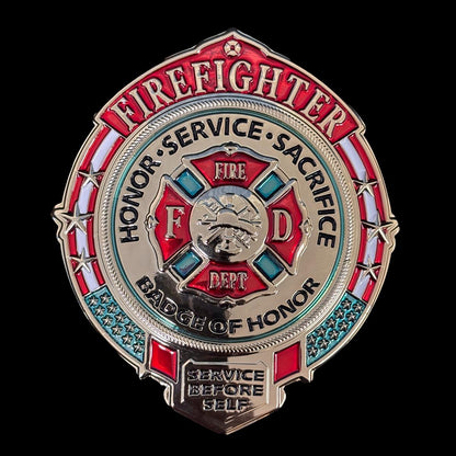 FIREFIGHTER HONOR SERVICE SACRIFICE BADGE Replica Movie Props