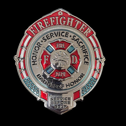 FIREFIGHTER HONOR SERVICE SACRIFICE BADGE Replica Movie Props