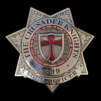 THE CRUSADER KNIGHTS SOUL OFFICER 999 BADGE Replica Movie Props