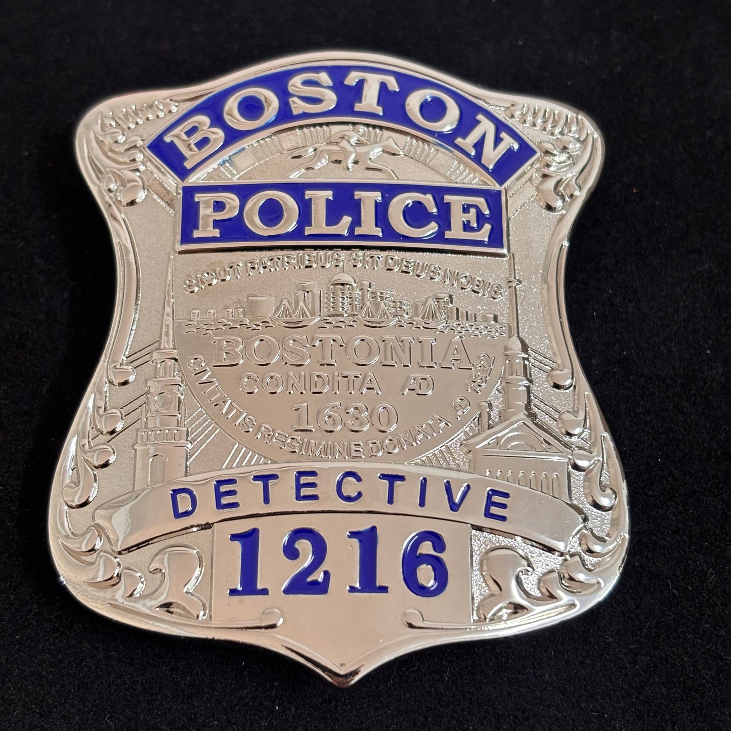 Boston Police Detective Badge Replica Movie Props With Number 1216