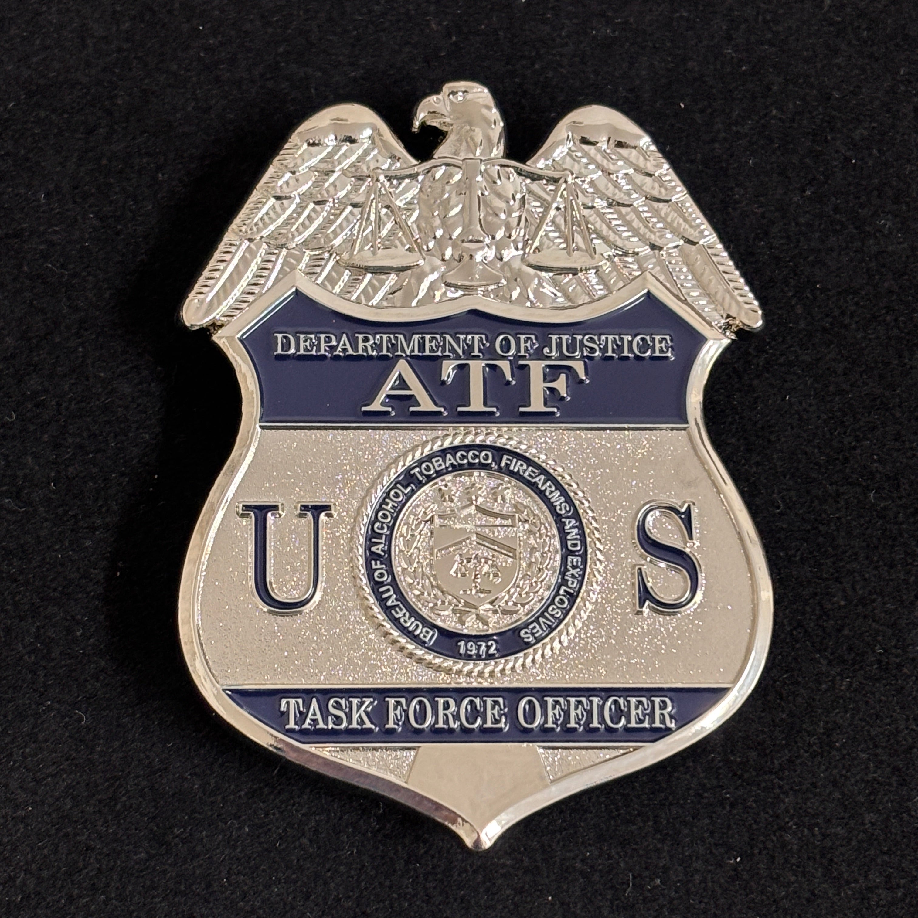 US ATF TFO Task Force Officer Badge Replica: High-Quality Movie Prop