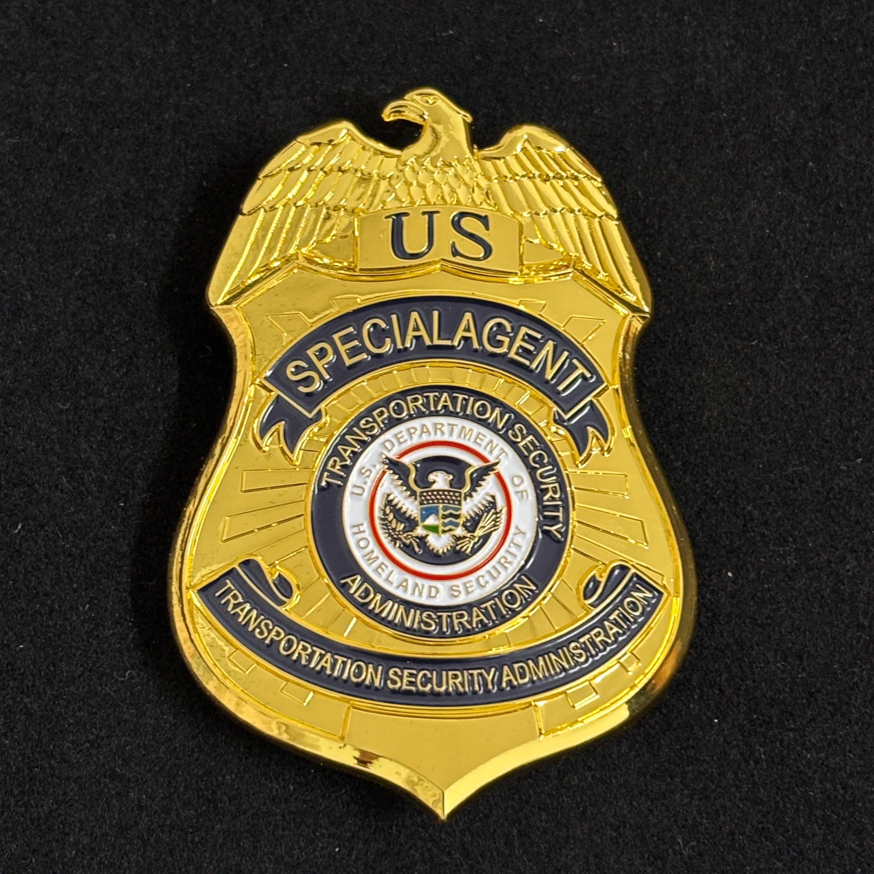 3 TSA U.S. Transportation Security Administration Badge Set Replica Movie Props