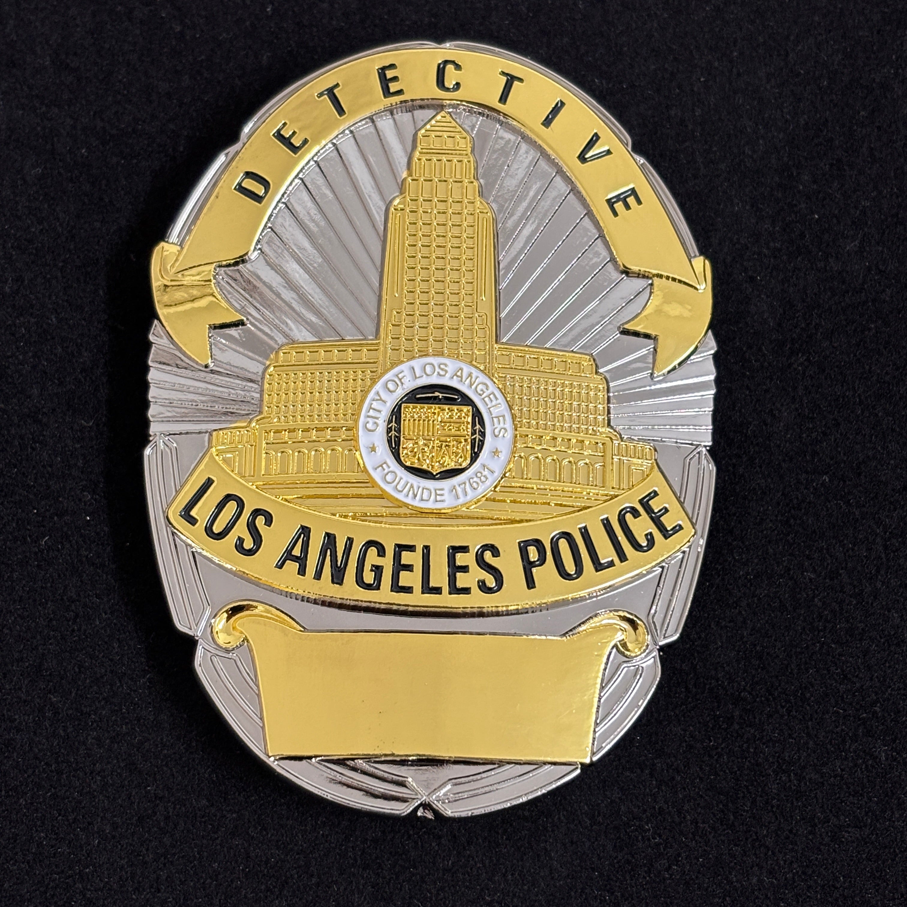 LAPD Los Angeles Detective Police Office Badge Customizable Number